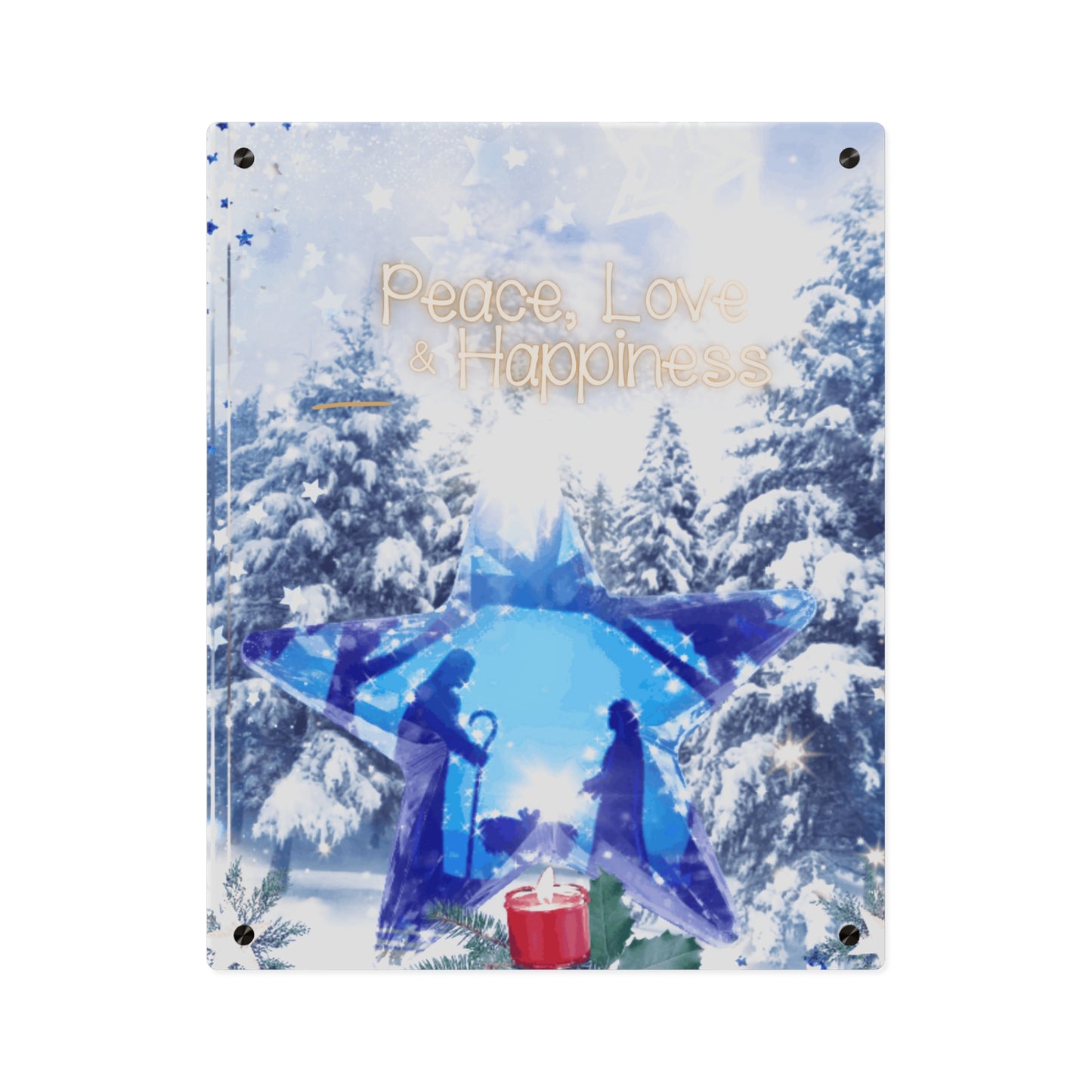 O Holy Night  Christmas Acrylic Wall Art