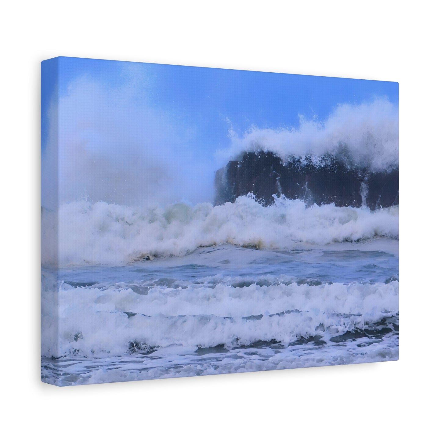 Fury of the Tide - Ocean Matte Canvas Print