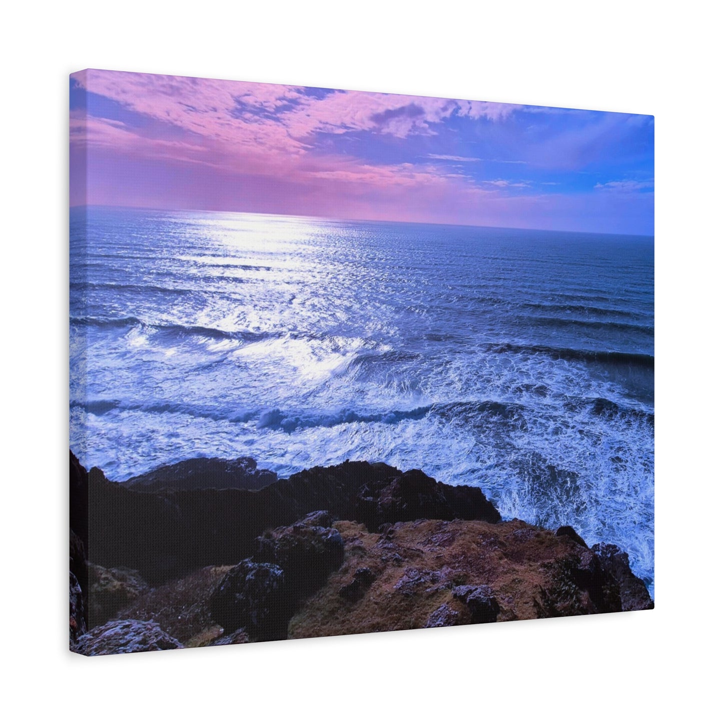 Radiant Horizon- Ocean Sunset Matte Canvas Print, Stretched, 1.25"