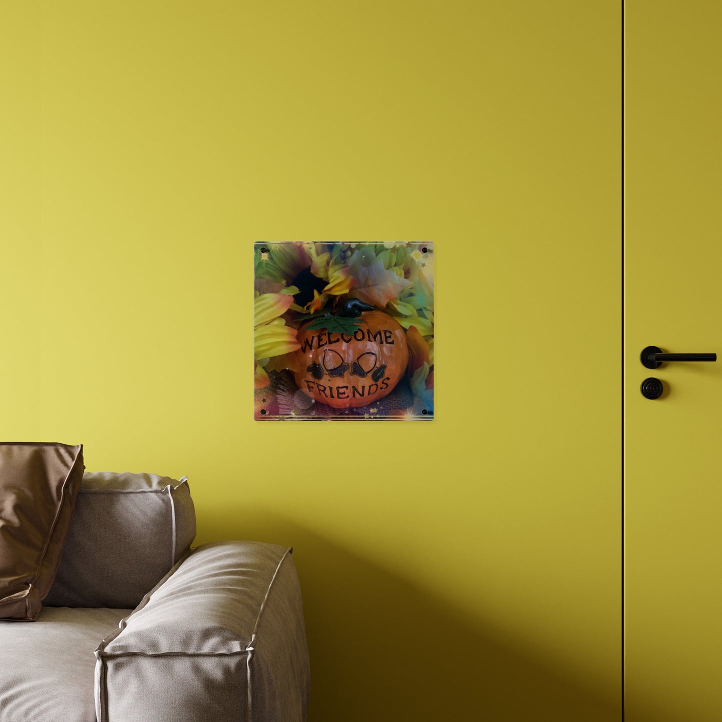 Welcome Friends Thanksgiving Acrylic Wall Art Panels