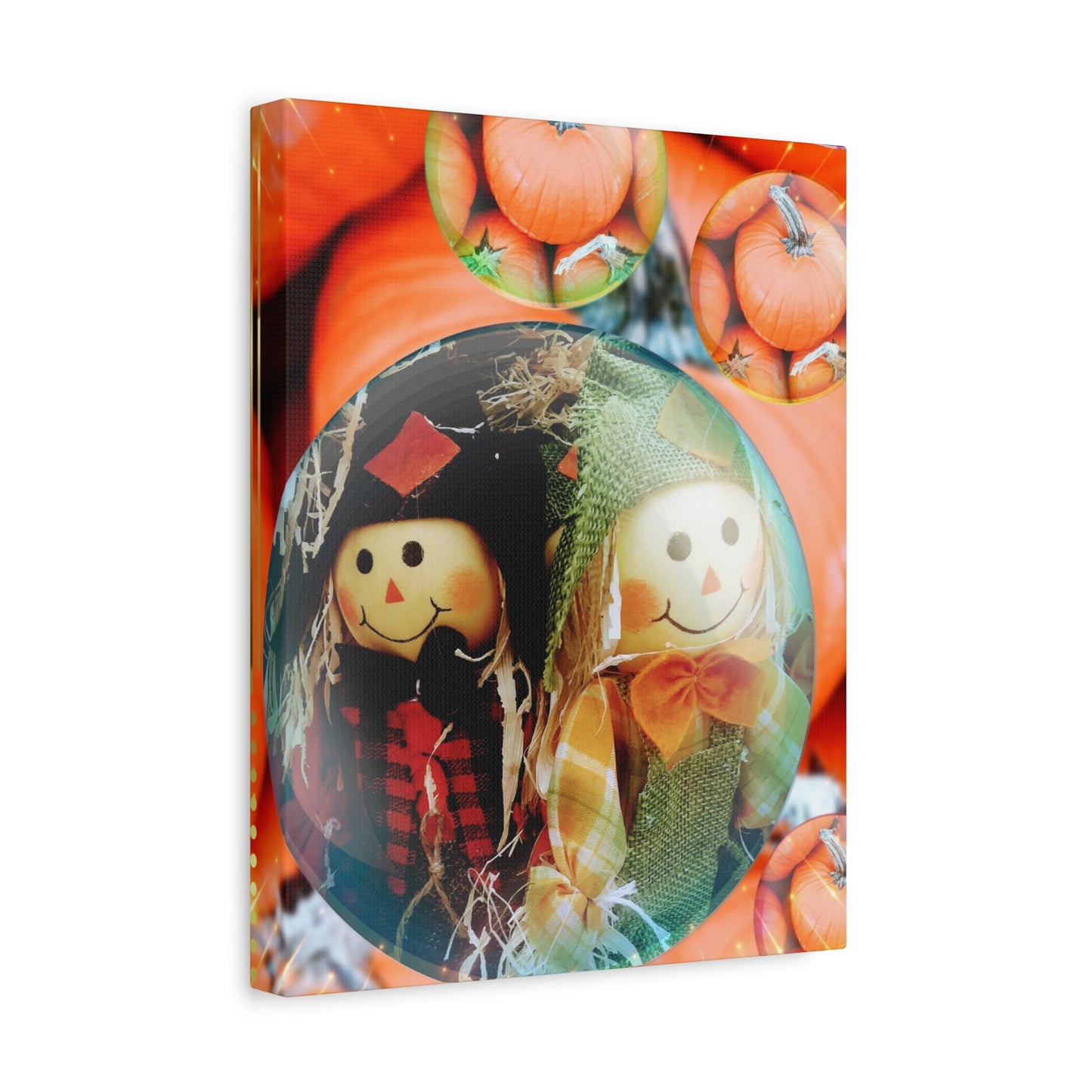 A Scarecrow Thanksgiving- Holiday Matte Canvas Print