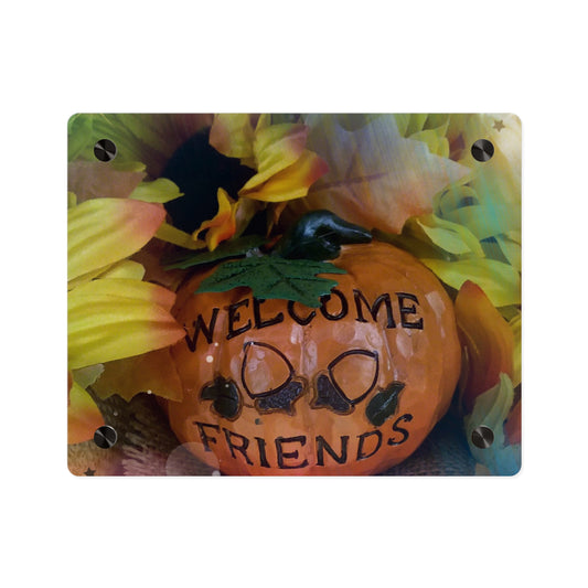 Welcome Friends Thanksgiving Acrylic Wall Art Panels