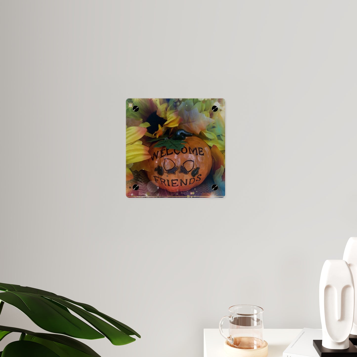 Welcome Friends Thanksgiving Acrylic Wall Art Panels