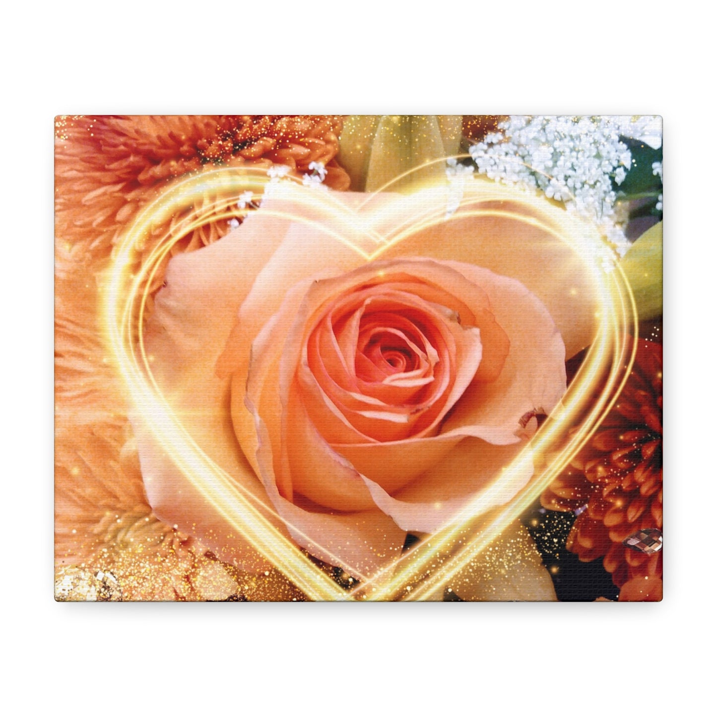 Autumn Rose Matte Canvas Print