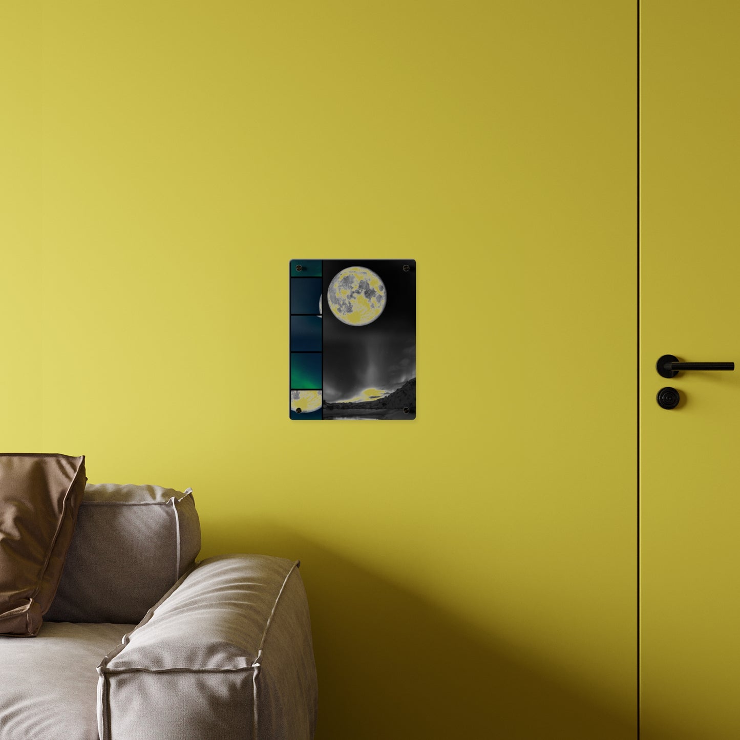 Elegantly Ethereal Moon Acrylic Wall Art Panels
