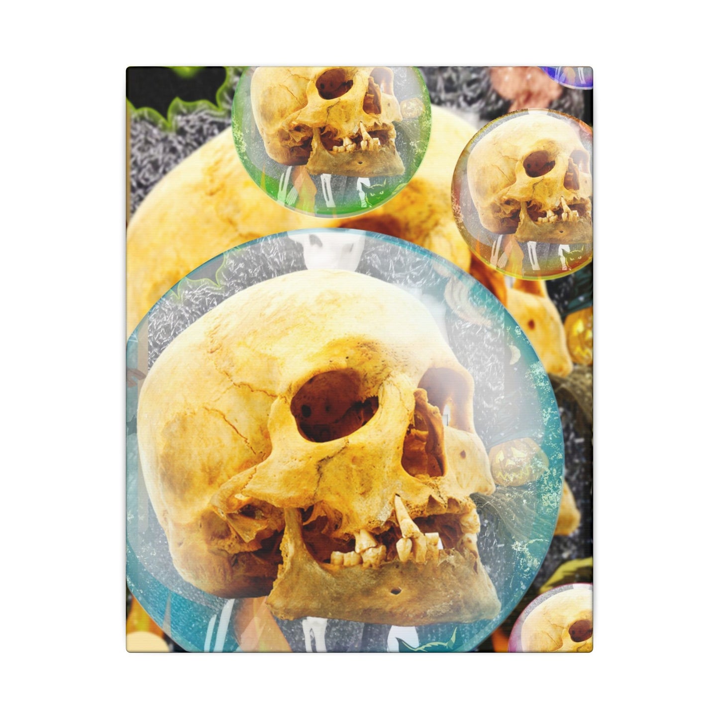 Skulls Galore- Halloween Matte Canvas Art