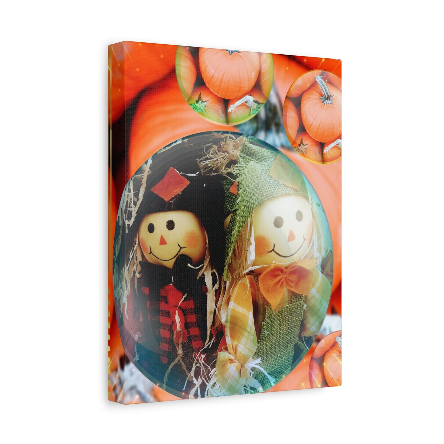 A Scarecrow Thanksgiving- Holiday Matte Canvas Print