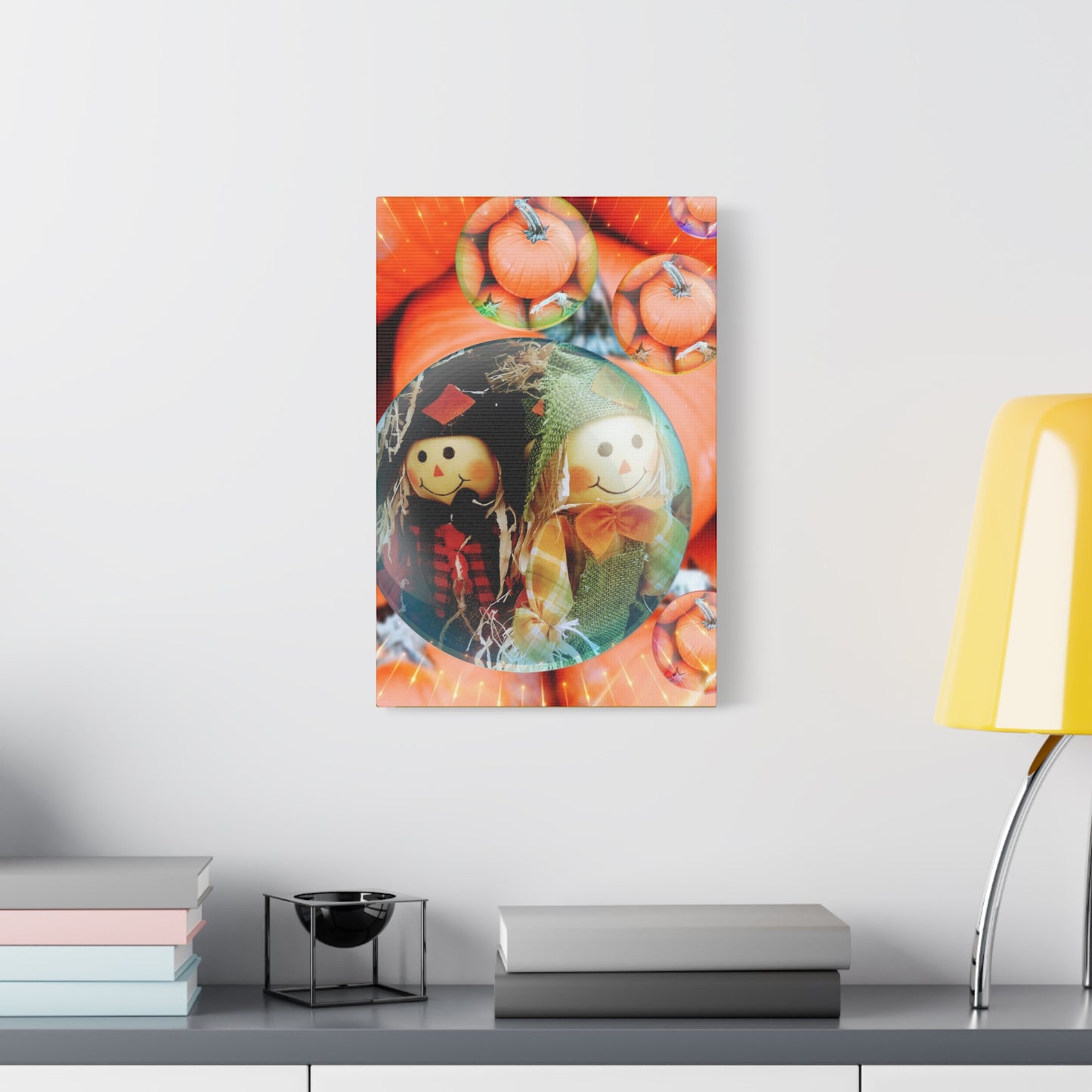 A Scarecrow Thanksgiving- Holiday Matte Canvas Print