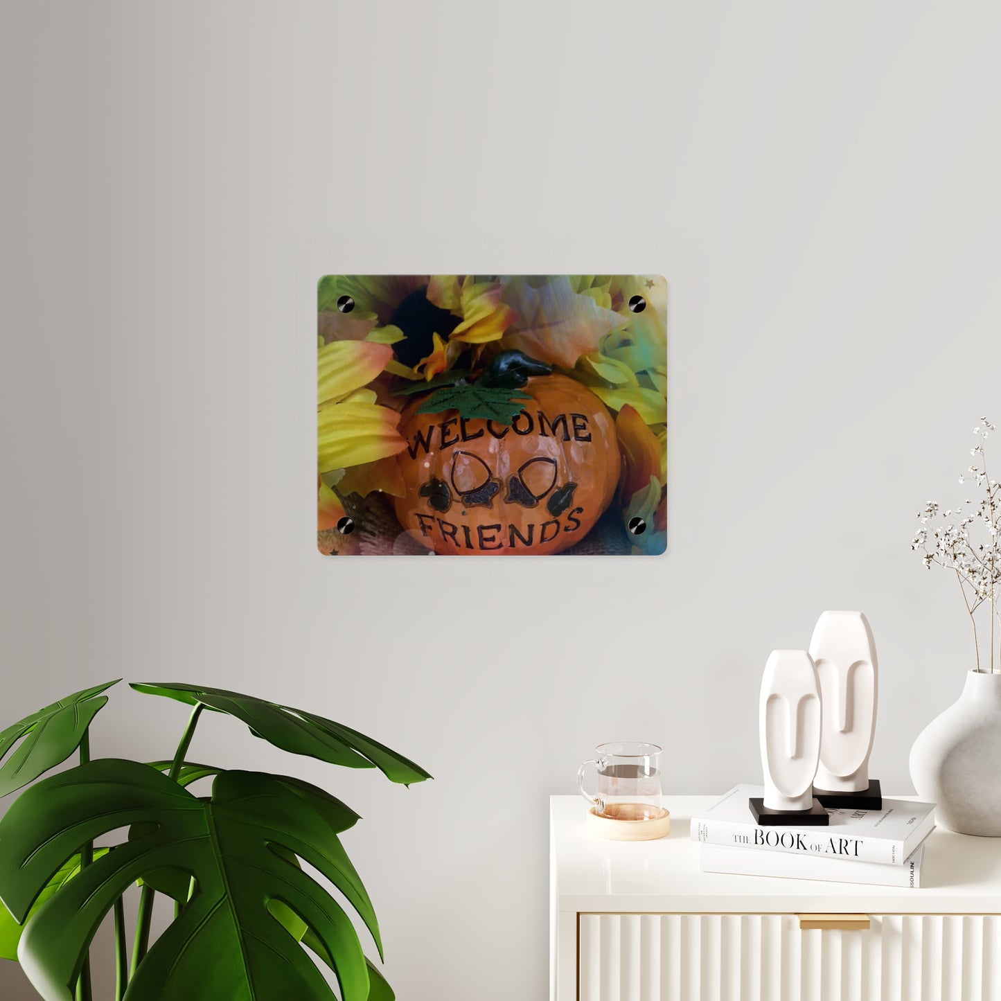 Welcome Friends Thanksgiving Acrylic Wall Art Panels
