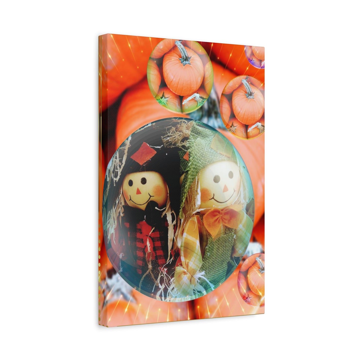 A Scarecrow Thanksgiving- Holiday Matte Canvas Print