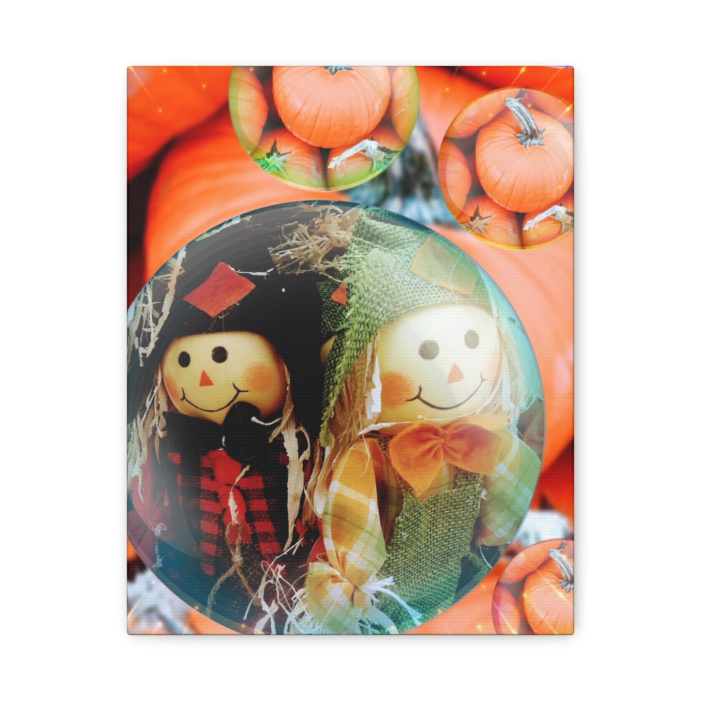 A Scarecrow Thanksgiving- Holiday Matte Canvas Print