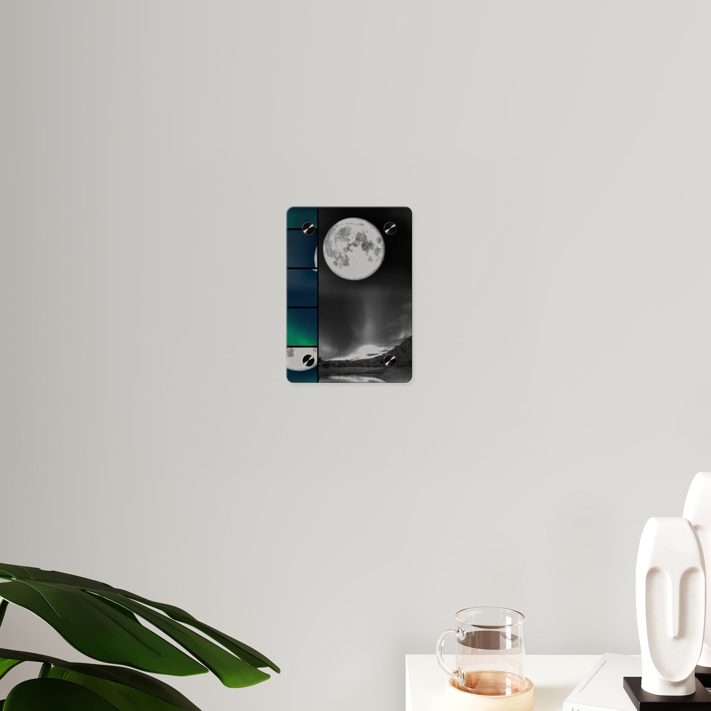 Elegantly Ethereal Moon Acrylic Wall Art Panels
