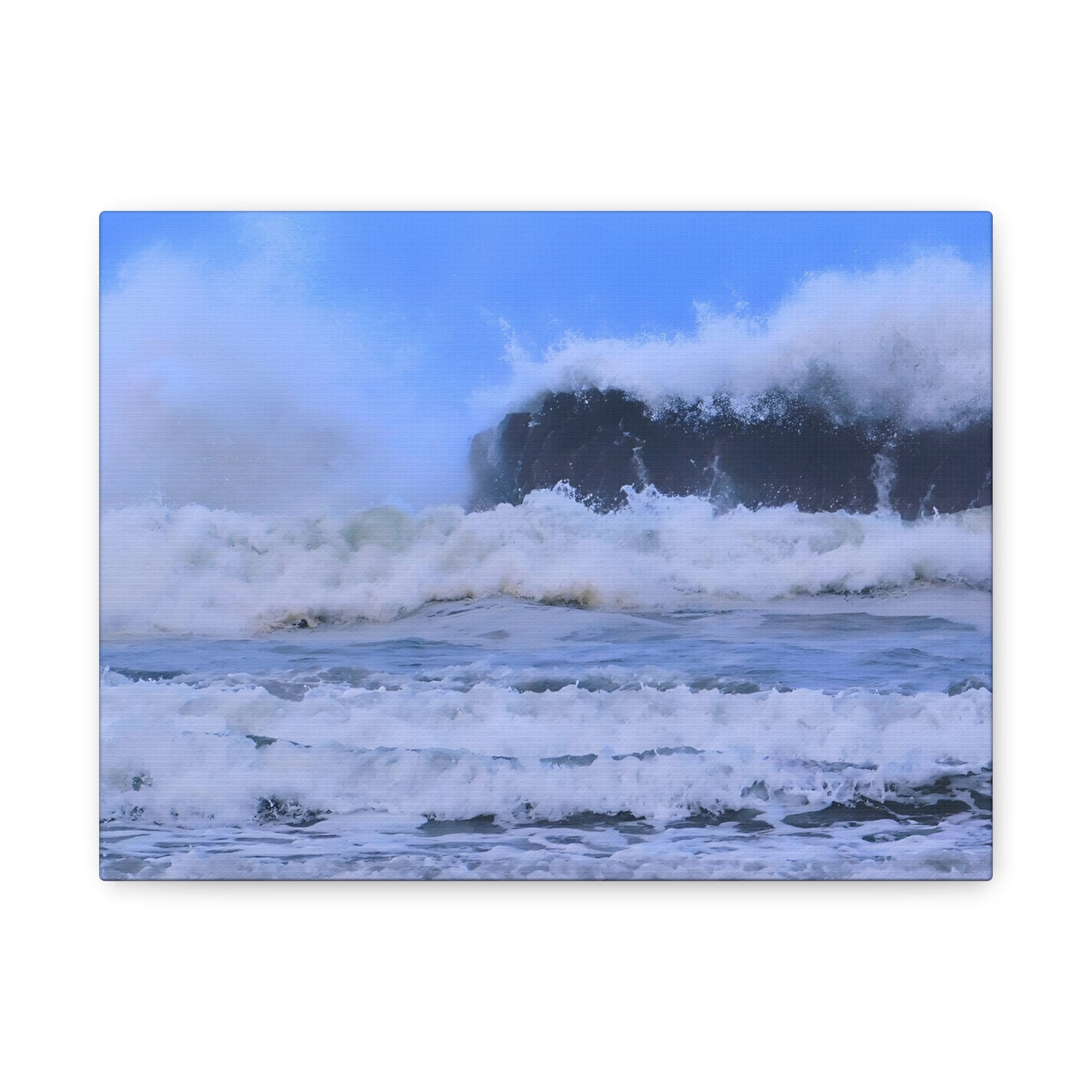 Fury of the Tide - Ocean Matte Canvas Print