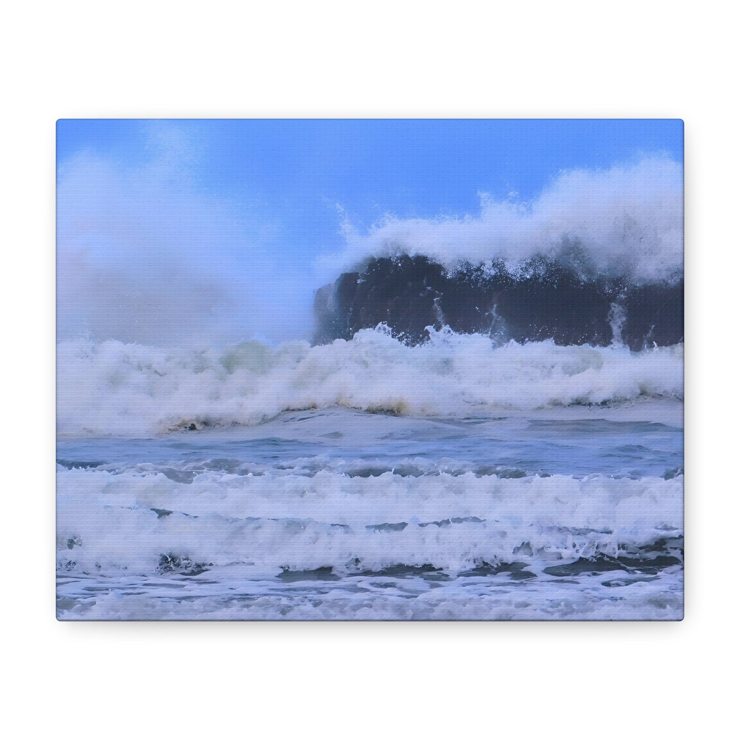 Fury of the Tide - Ocean Matte Canvas Print