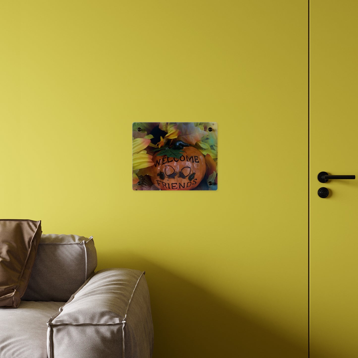 Welcome Friends Thanksgiving Acrylic Wall Art Panels