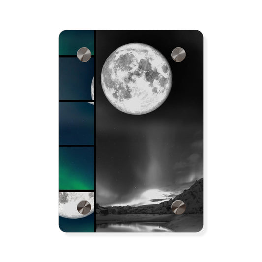 Elegantly Ethereal Moon Acrylic Wall Art Panels
