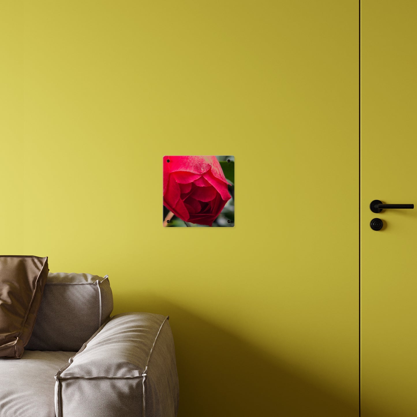 Flower Bud Acrylic Wall Art Panel