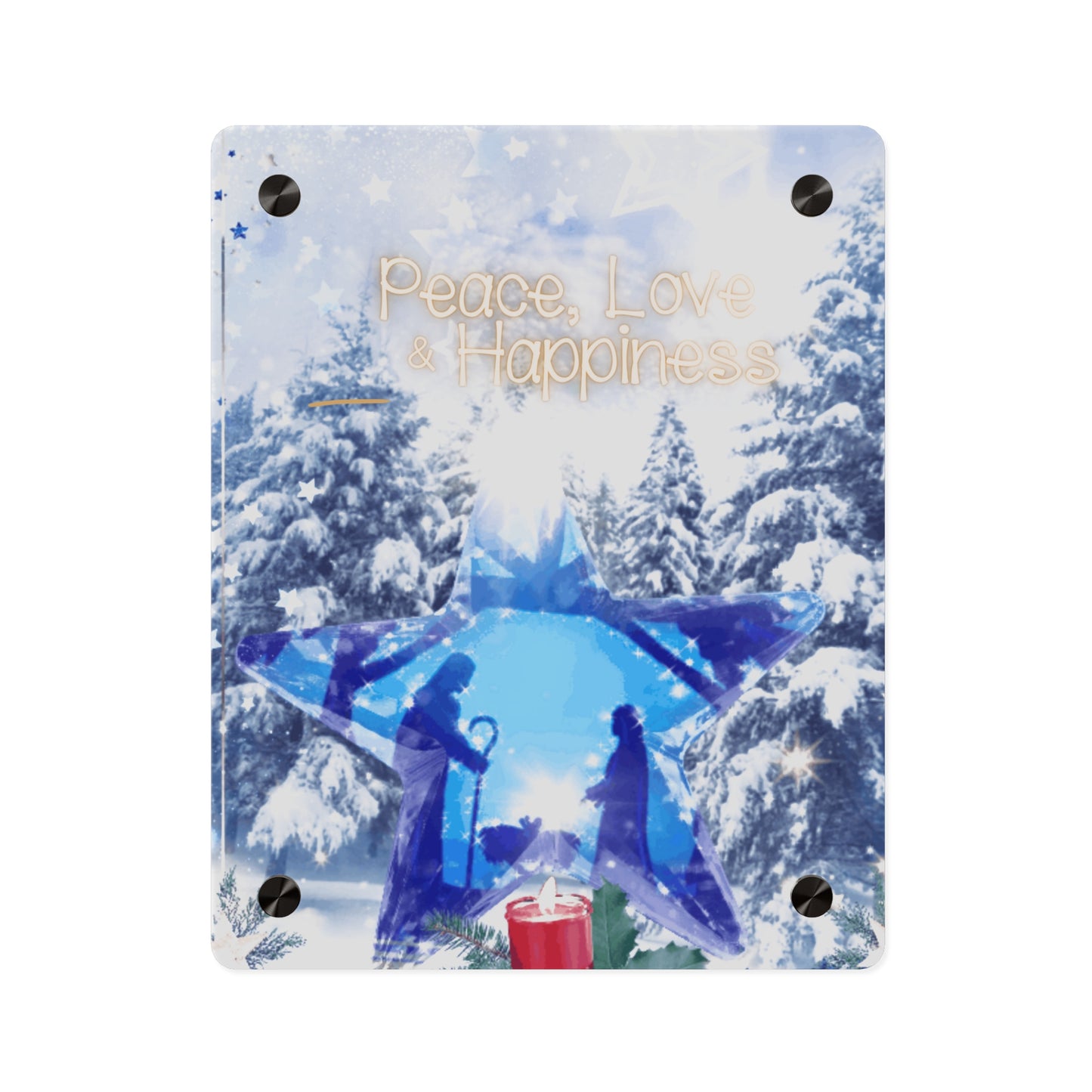 O Holy Night  Christmas Acrylic Wall Art