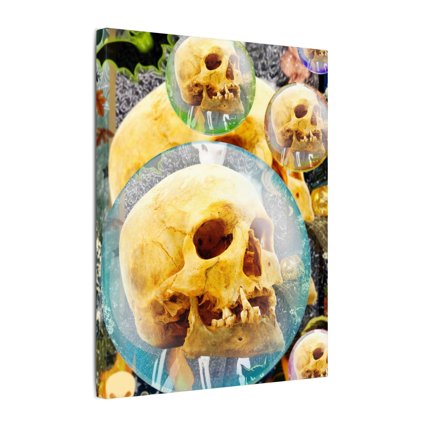 Skulls Galore- Halloween Matte Canvas Art