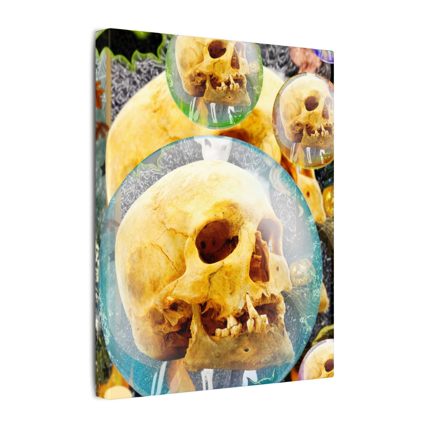 Skulls Galore- Halloween Matte Canvas Art