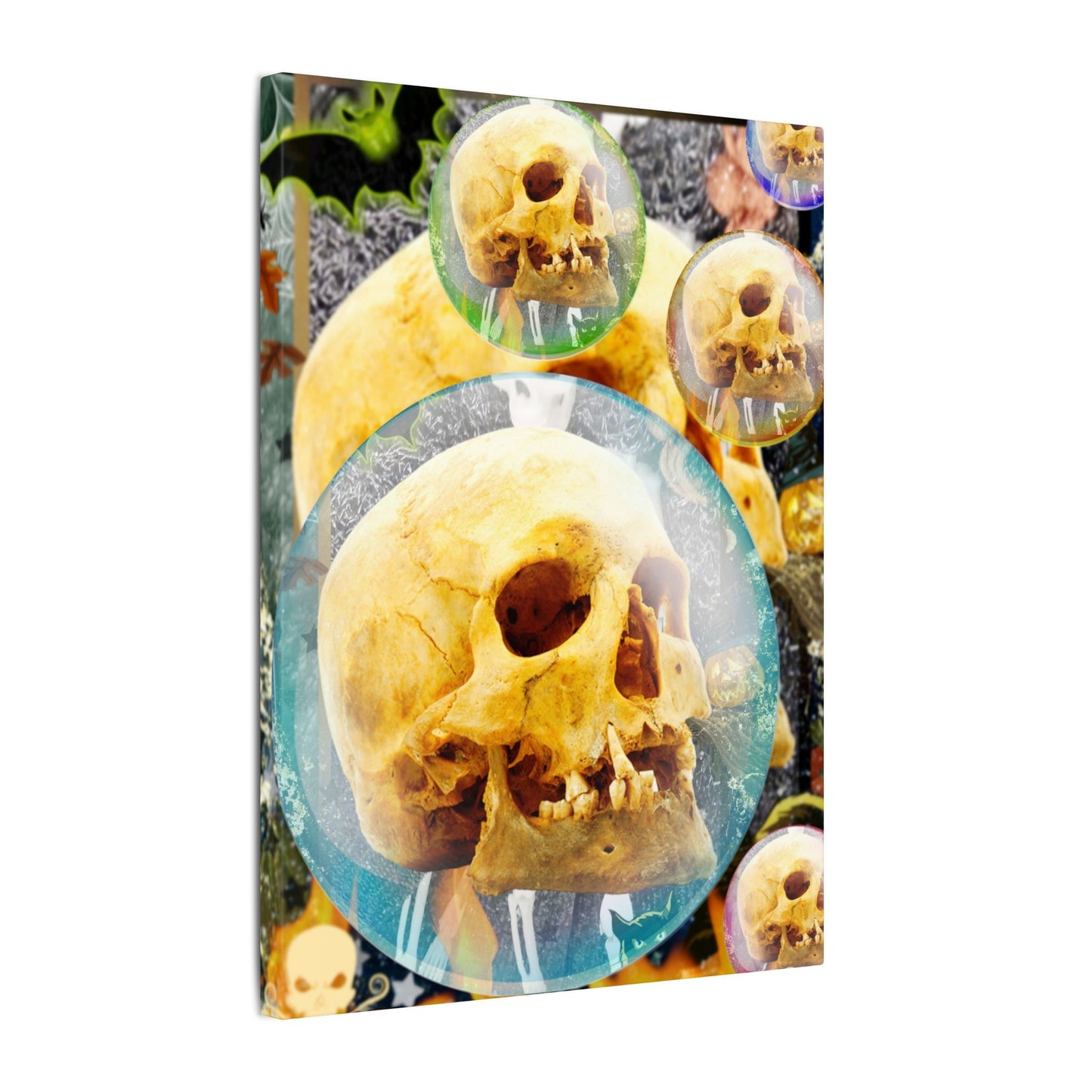 Skulls Galore- Halloween Matte Canvas Art