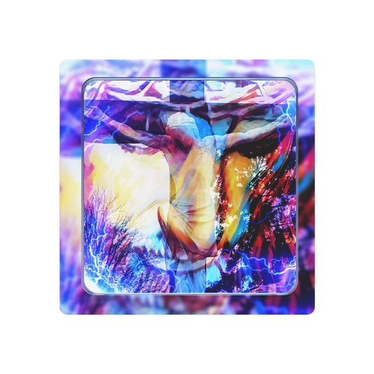 Jesus Metal Wall Art; Unique Home Decor, Inspirational Gift, Artistic Wall Decor, Christian Gift, Colorful Wall Art, Modern Decor