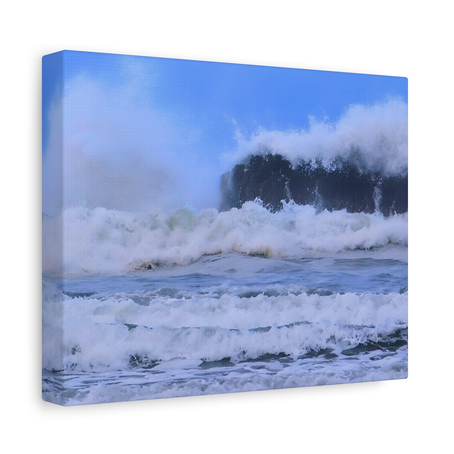 Fury of the Tide - Ocean Matte Canvas Print