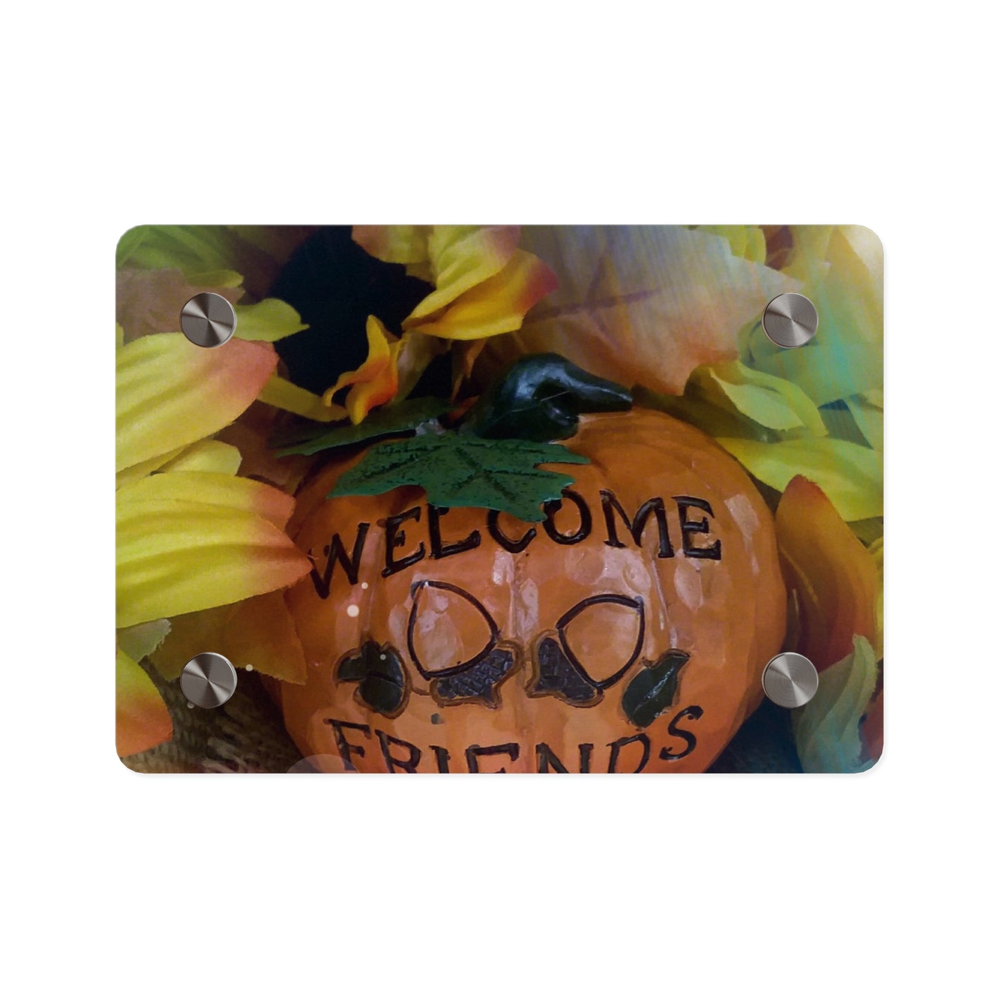 Welcome Friends Thanksgiving Acrylic Wall Art Panels